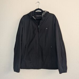 Calvin Klein Charcoal Windbreaker for Men